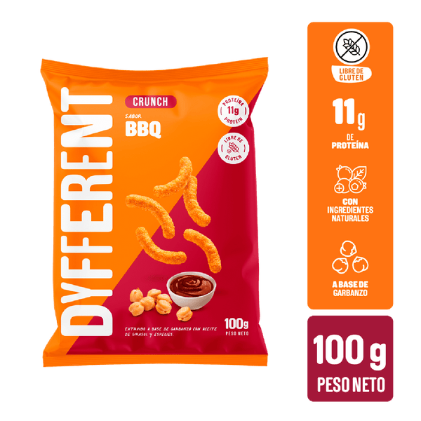 Crunch de Garbanzo 100g BBQ - Dyfferent